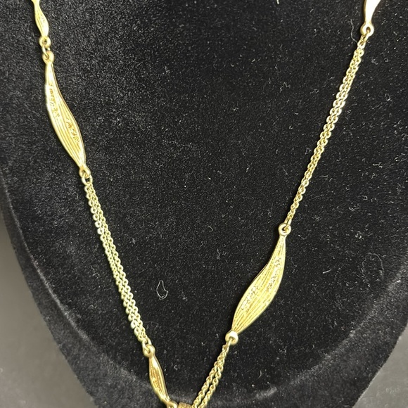 Chloe Isabel Jade Gold Long Multi Chain Necklace Classy - Picture 3 of 12